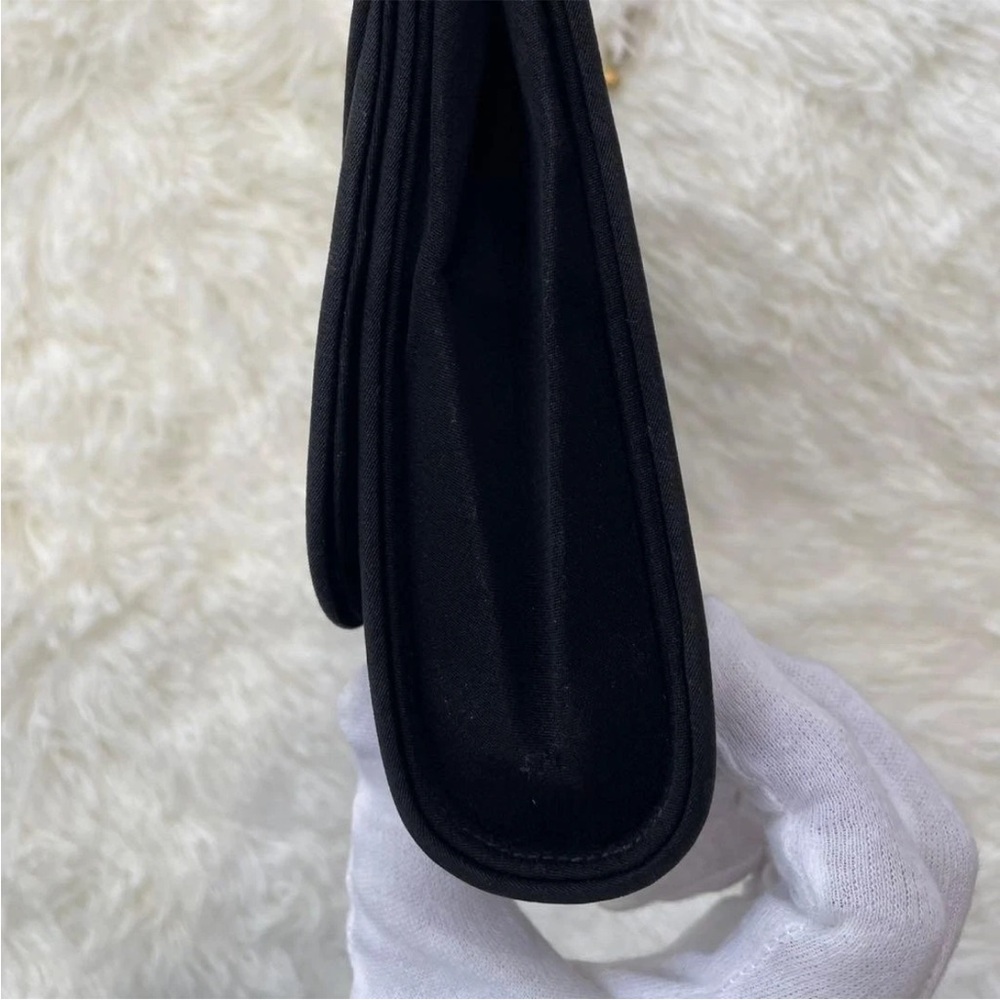 Gucci Black Clutch with Gold Chain Accent - Picture 10 of 13